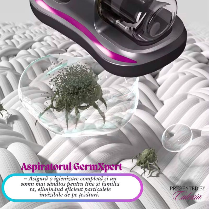 Electronice si Electrocasnice - Ingrijirea locuintei - Aspiratoare - Aspirator Profesional e-Wantay 2in1, Portabil,8000Pa, 100W, Fara Sac,Filtru HEPA,Putere Reglabila,Curatare cu Lumina UV - Infinity.ro