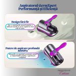 Electronice si Electrocasnice - Ingrijirea locuintei - Aspiratoare - Aspirator Profesional e-Wantay 2in1, Portabil,8000Pa, 100W, Fara Sac,Filtru HEPA,Putere Reglabila,Curatare cu Lumina UV - Infinity.ro