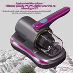 Electronice si Electrocasnice - Ingrijirea locuintei - Aspiratoare - Aspirator Profesional e-Wantay 2in1, Portabil,8000Pa, 100W, Fara Sac,Filtru HEPA,Putere Reglabila,Curatare cu Lumina UV - Infinity.ro