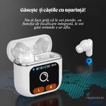 TV, Audio-Video si Foto - Portabile audio - Casti audio - Casti Wireless PURE BASS – Bluetooth 5.4, Ecran tactil LED 1.9”, ANC, ENC, bass puternic, Hi-Res Audio Panoramic 9D - Infinity.ro