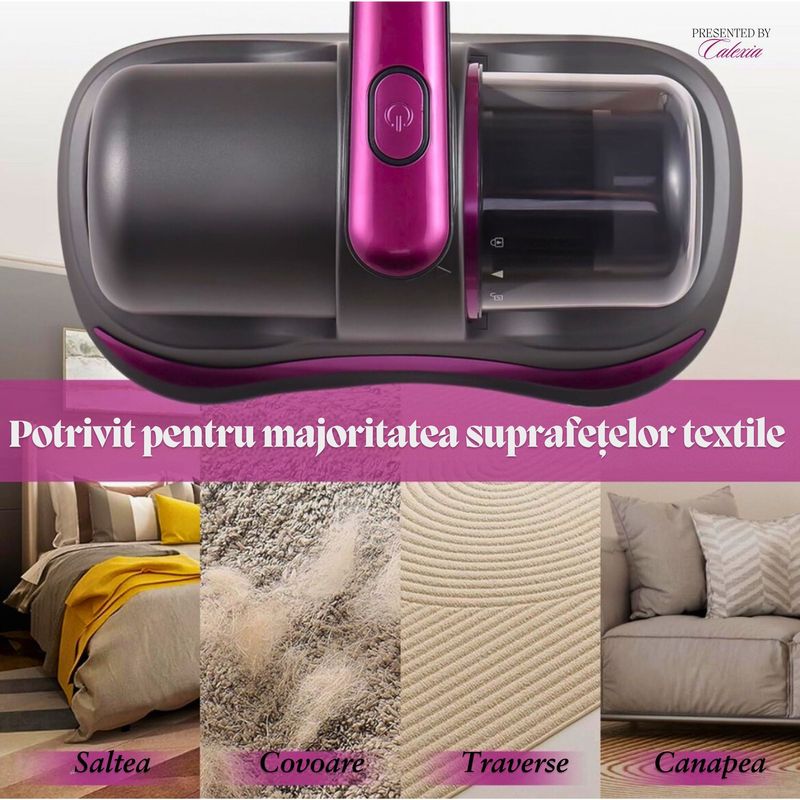 Electronice si Electrocasnice - Ingrijirea locuintei - Aspiratoare - Aspirator Profesional e-Wantay 2in1, Portabil,8000Pa, 100W, Fara Sac,Filtru HEPA,Putere Reglabila,Curatare cu Lumina UV - Infinity.ro