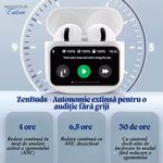 TV, Audio-Video si Foto - Portabile audio - Casti audio - Casti Wireless-ZenBuds cu Display Tactil, Anulare Zgomot ANC, ENC, Bluetooth 5.4, Audio Spatial, EQ, Microfon HD - Infinity.ro