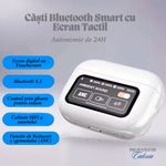 TV, Audio-Video si Foto - Portabile audio - Casti audio - Casti Wireless-ZenBuds cu Display Tactil, Anulare Zgomot ANC, ENC, Bluetooth 5.4, Audio Spatial, EQ, Microfon HD - Infinity.ro