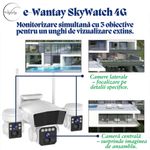 Casa si Gradina - Electrice - Smart Home - Camere de supraveghere - Camera de Supraveghere e-Wantay® SkyWatch 4G 3 in 1 cu SIM,Ultra HD,16000 mAh,Alarma, Bidirectionala si Vedere Nocturna - Infinity.ro