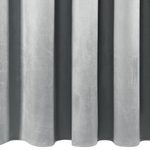 Casa si Gradina - Textile si covoare - Perdele si draperii - Draperii - Draperie AURA din catifea cu un model subtil tip volane, 140 x 250 cm, argintiu - Infinity.ro