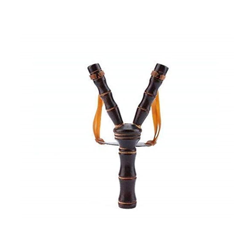 Sport si Outdoor - Camping - Accesorii camping si drumetii - Set doua Prastii din Lemn, Handmade, 19 cm, Maro - Infinity.ro