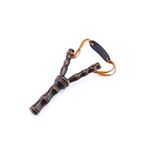 Sport si Outdoor - Camping - Accesorii camping si drumetii - Set doua Prastii din Lemn, Handmade, 19 cm, Maro - Infinity.ro