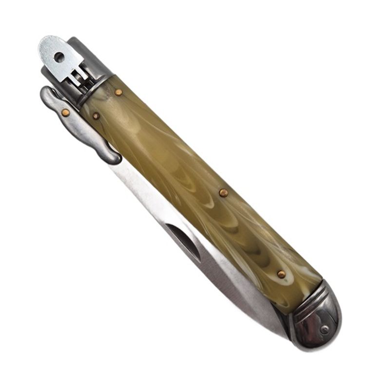 Sport si Outdoor - Camping - Cutite, bricege si accesorii - Cutite si bricege - Briceag automat stiletto, Italian Marble, 27 cm, maro - Infinity.ro