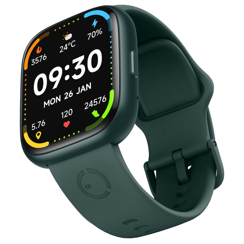 Laptop, Telefoane si Tablete - Wearables si gadgeturi - Wearables - Smartwatch-uri - Smartwatch EcoWatch 6, 1.83" TFT-LCD, IP68, Verde - Infinity.ro