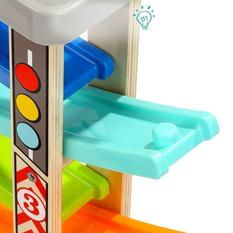 Jucarii, Copii si Bebe - Jucarii si jocuri - Vehicule si jucarii cu telecomanda - Masinute - Mega rampa cu masinute de curse - Infinity.ro