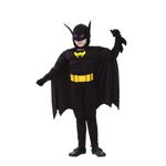 Jucarii, Copii si Bebe - Jucarii si jocuri - Jucarii de rol - Masti si costume copii - Costum carnaval Batman cu muschi pentru copii, 5-7 ani, 110-120 cm, negru - Infinity.ro