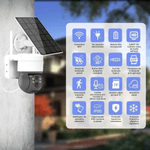 Casa si Gradina - Electrice - Smart Home - Camere de supraveghere - Camera Supraveghere Wireless Exterior cu Incarcare Solara, Vizualizare 360°, Conectare Telefon, WIFI, 1080P FullHD - Infinity.ro