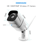 Casa si Gradina - Electrice - Smart Home - Camere de supraveghere - Camera Supraveghere Wireless Exterior/Interior, 5MP, Conectare Telefon, WIFI, 1080P FullHD, Tuya, alarma, Senzor miscare - Infinity.ro