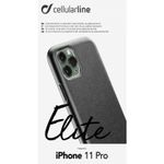 Laptop, Telefoane si Tablete - Telefoane mobile si accesorii - Accesorii Telefoane - Huse telefoane - Husa protectie telefon, Cellularline, Piele ecologica, Pentru Apple iPhone 11 Pro, Negru - Infinity.ro