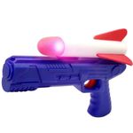 Jucarii, Copii si Bebe - Jucarii si jocuri - Jucarii de rol - Arme de jucarie - Pistol cu Lansator de Racheta, Flippy, Pistol Albastru, Racheta din Polistiren Alb/Rosu - Infinity.ro