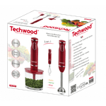 Electronice si Electrocasnice - Electrocasnice bucatarie - Mixere, tocatoare & roboti de bucatarie - Blendere si mini tocatoare - Blender vertical 3 in 1 Techwood TMS-9605, 600 W, 500ml - Infinity.ro