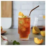 Casa si Gradina - Bucatarie si vesela - Cani si pahare - Pahare - Set 4 pahare design deosebit, pentru cafea latte si long drinkuri, 270 ml, Gonga® Transparent - Infinity.ro