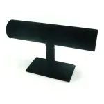 Fashion, accesorii si bijuterii - Femei - Bijuterii femei - Cutii bijuterii - Suport cilindric pentru bratari, expunere eleganta din catifea, inaltime 15 cm, Gonga® Negru - Infinity.ro