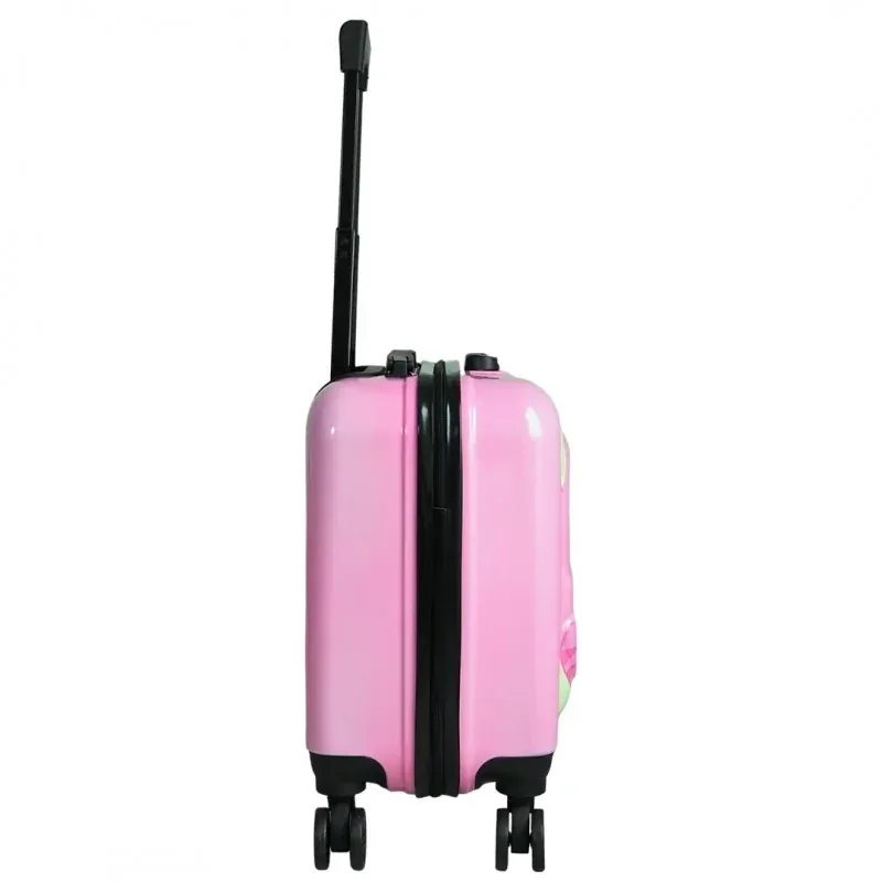 Sport si Outdoor - Articole de voiaj - Trolere - Troler cu design pisicuta, pentru copii, maner telescopic, 35x25x45 cm, Gonga® Roz - Infinity.ro