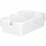 Casa si Gradina - Mobilier - Organizare si depozitare - Organizatoare pentru sertare si dulapuri - Organizator sertar compus din 8 piese diferite marimi pentru depozitarea articolelor, Gonga® Alb - Infinity.ro