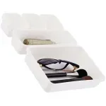 Casa si Gradina - Mobilier - Organizare si depozitare - Organizatoare pentru sertare si dulapuri - Organizator sertar compus din 8 piese diferite marimi pentru depozitarea articolelor, Gonga® Alb - Infinity.ro