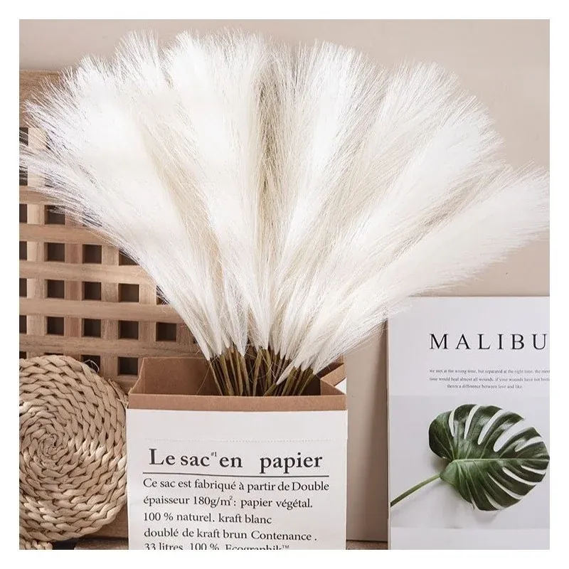 Market - Cadouri - Flori si aranjamente - Pampas artificial, lungime 56,5 cm, Gonga® Bej - Infinity.ro