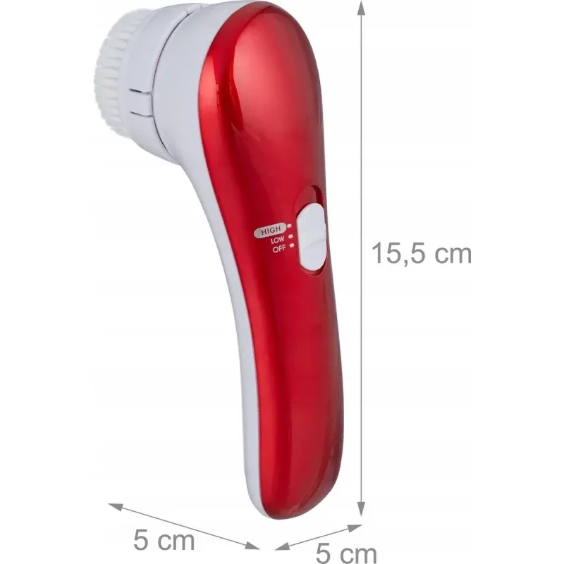 Ingrijire personala si Cosmetice - Aparate & accesorii ingrijire personala - Aparate cosmetice - Aparate intretinere si ingrijire corporala - Perie pentru curatare faciala 2 in 1, Gonga® Rosu - Infinity.ro