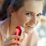 Ingrijire personala si Cosmetice - Aparate & accesorii ingrijire personala - Aparate cosmetice - Aparate intretinere si ingrijire corporala - Perie pentru curatare faciala 2 in 1, Gonga® Rosu - Infinity.ro