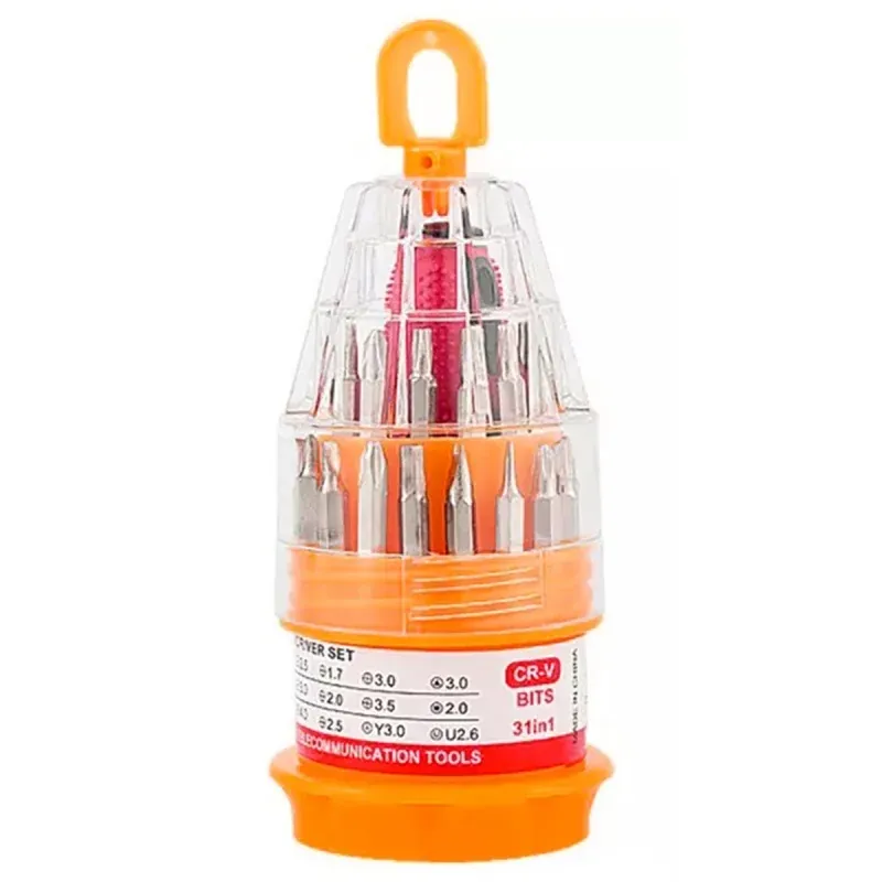 Casa si Gradina - Constructii - Scule de mana si unelte - Surubelnite - Set de surubelnite Torx profesionale 31 in 1, Gonga® Portocaliu - Infinity.ro