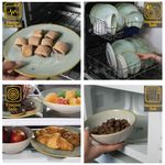 Casa si Gradina - Bucatarie si vesela - Vesela si tacamuri - Farfurii si boluri - Set farfurii 16 piese, pentru 4 persoane, Light Pistachio, Cesiro, Verde Pastel - Infinity.ro