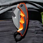 Sport si Outdoor - Camping - Cutite, bricege si accesorii - Cutite si bricege - Cutit pliabil CS GO Claw Foxter, 20 cm, otel inoxidabil, portocaliu/gri - Infinity.ro