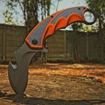 Sport si Outdoor - Camping - Cutite, bricege si accesorii - Cutite si bricege - Cutit pliabil CS GO Claw Foxter, 20 cm, otel inoxidabil, portocaliu/gri - Infinity.ro