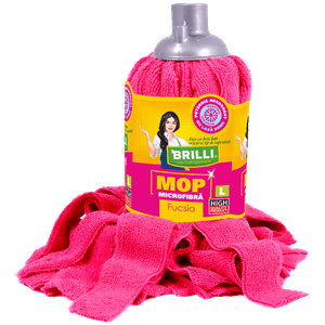Rezerva mop Brilli, microfibra, marime L, fucsia