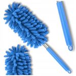 Market - Curatenie si intretinere casa - Produse menaj - Accesorii curatenie - Pamatuf pentru praf si paianjeni, maner telescopic, 77 cm, albastru - Infinity.ro