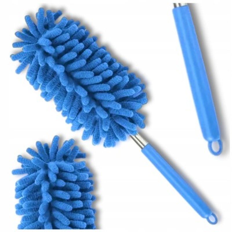 Market - Curatenie si intretinere casa - Produse menaj - Accesorii curatenie - Pamatuf pentru praf si paianjeni, maner telescopic, 77 cm, albastru - Infinity.ro