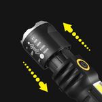 Casa si Gradina - Corpuri si surse de iluminat - Iluminat exterior - Lanterne - Lanterna tactica reincarcabila cu LED Genetic, cablu USB-C, 14.5 cm, impermeabil IPX4, negru - Infinity.ro