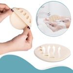 Fashion, accesorii si bijuterii - Femei - Incaltaminte femei - Accesorii incaltaminte - Benzi de amortizare pentru talpa si degete, din spuma, 9.2 cm, 6 mm grosime, crem - Infinity.ro