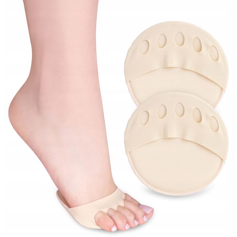 Fashion, accesorii si bijuterii - Femei - Incaltaminte femei - Accesorii incaltaminte - Benzi de amortizare pentru talpa si degete, din spuma, 9.2 cm, 6 mm grosime, crem - Infinity.ro