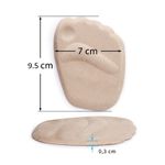 Fashion, accesorii si bijuterii - Femei - Incaltaminte femei - Accesorii incaltaminte - Set 2 insertii pentru pantofi, autoadezive, 9.5 x 7 x 0.3 cm, maro deschis - Infinity.ro