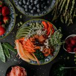 Casa si Gradina - Bucatarie si vesela - Vesela si tacamuri - Farfurii si boluri - Set farfurii 18 piese, pentru 6 persoane, Marocco, Cesiro, Alb Ivoire cu albastru - Infinity.ro