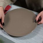 Casa si Gradina - Bucatarie si vesela - Vesela si tacamuri - Farfurii si boluri - Set 6 farfurii intinse Maro cafeniu 26 cm - Infinity.ro