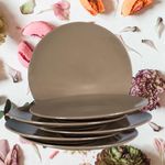 Casa si Gradina - Bucatarie si vesela - Vesela si tacamuri - Farfurii si boluri - Set 6 farfurii intinse Maro cafeniu 26 cm - Infinity.ro