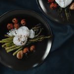 Casa si Gradina - Bucatarie si vesela - Vesela si tacamuri - Farfurii si boluri - Set farfurii 24 piese, pentru 6 persoane, Abyss, Cesiro, Negru Mat - Infinity.ro