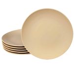 Casa si Gradina - Bucatarie si vesela - Vesela si tacamuri - Farfurii si boluri - Set 6 farfurii desert Crem Luminos, 20 cm - Infinity.ro