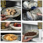 Casa si Gradina - Bucatarie si vesela - Vesela si tacamuri - Farfurii si boluri - Set farfurii 16 piese, pentru 4 persoane, Hawaii, Cesiro, Alb ivoire cu frunze gri - Infinity.ro