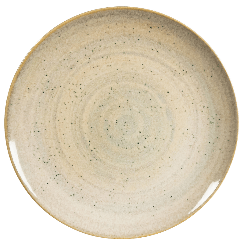 Casa si Gradina - Bucatarie si vesela - Vesela si tacamuri - Farfurii si boluri - Set Farfurii Întinse 4 Piese, Shell, Ceramică, Fabricat in Romania, Cesiro, Crem deschis - Infinity.ro