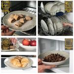 Casa si Gradina - Bucatarie si vesela - Vesela si tacamuri - Farfurii si boluri - Set farfurii 18 piese, pentru 6 persoane, Silver Fir, Cesiro, Alb Ivoire cu gri - Infinity.ro