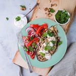 Casa si Gradina - Bucatarie si vesela - Vesela si tacamuri - Farfurii si boluri - Set farfurii 16 piese, pentru 4 persoane, Peppermint, Cesiro, Verde Menta Mat - Infinity.ro