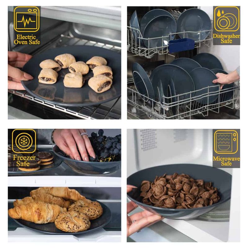 Casa si Gradina - Bucatarie si vesela - Vesela si tacamuri - Farfurii si boluri - Gri de Lux: Set 6 Farfurii Desert pentru Răsfăț! - Infinity.ro