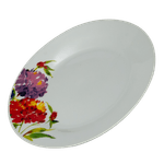 Casa si Gradina - Bucatarie si vesela - Vesela si tacamuri - Farfurii si boluri - Set Elegant de 6 Farfurii Desert din Porțelan cu Motive Florale - Infinity.ro